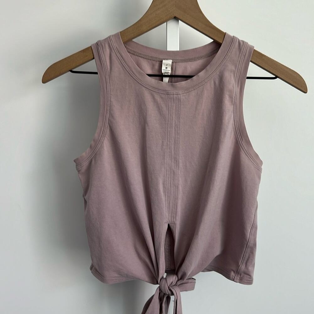 LULULEMON time to restore tank top smoky blush size 2